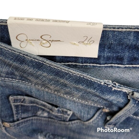 JESSICA SIMPSON Kiss-Me‎ Ankle Skinny Jeans SIZE 26 - Picture 8 of 14